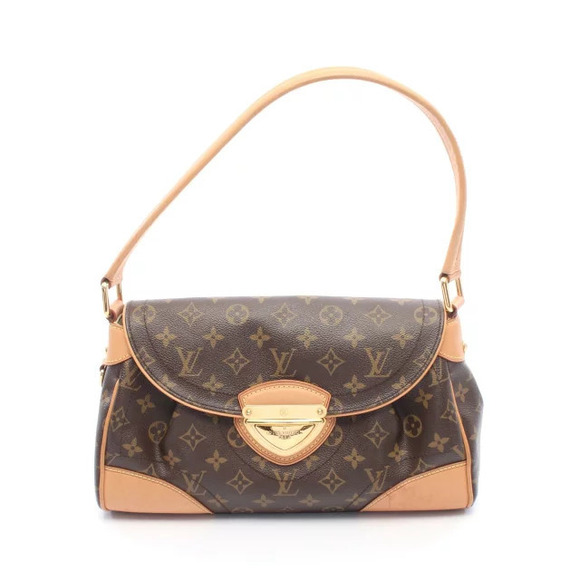 Louis Vuitton Handbags - Louis Vuitton Beverly Canvas Leather Monogram Shoulder Bag Brown